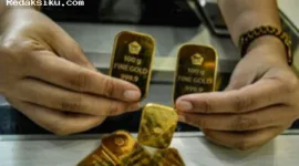 Harga Emas Antam Turun Rp10 Ribu ke Rp2,628 Juta per Gram
