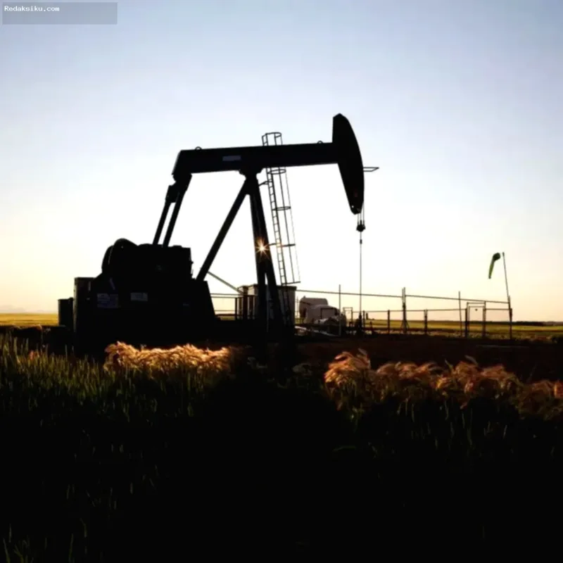 Grafik pergerakan pasar minyak mentah WTI yang menunjukkan koreksi harga komoditas energi.