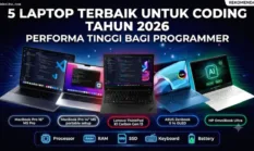 5 Laptop Terbaik untuk Programmer 2026 dan Spesifikasinya