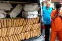 Polda Metro Jaya berhasil menyita 62,5 kg ganja dan menangkap dua tersangka di Petamburan, Jakarta Barat.
