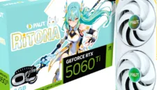 Palit resmi merilis kartu grafis GeForce RTX 5060 Ti edisi khusus yang menampilkan karakter maskot Ritona.