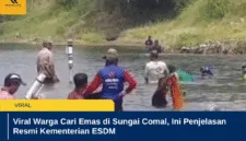 Viral Warga Cari Emas di Sungai Comal, Ini Penjelasan Resmi Kementerian ESDM