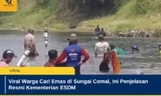 Viral Warga Cari Emas di Sungai Comal, Ini Penjelasan Resmi Kementerian ESDM
