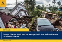 Gempa Cianjur M4,3 Hari Ini, Warga Panik dan Keluar Rumah Usai Getaran Kuat