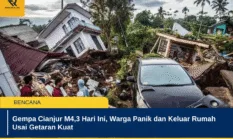Gempa Cianjur M4,3 Hari Ini, Warga Panik dan Keluar Rumah Usai Getaran Kuat