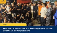 Pencarian 5 Jurnalis dan 3 Kru Gunung Anak Krakatau Dihentikan, Ini Penjelasannya