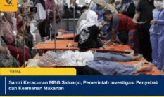 Santri Keracunan MBG Sidoarjo, Pemerintah Investigasi Penyebab dan Keamanan Makanan