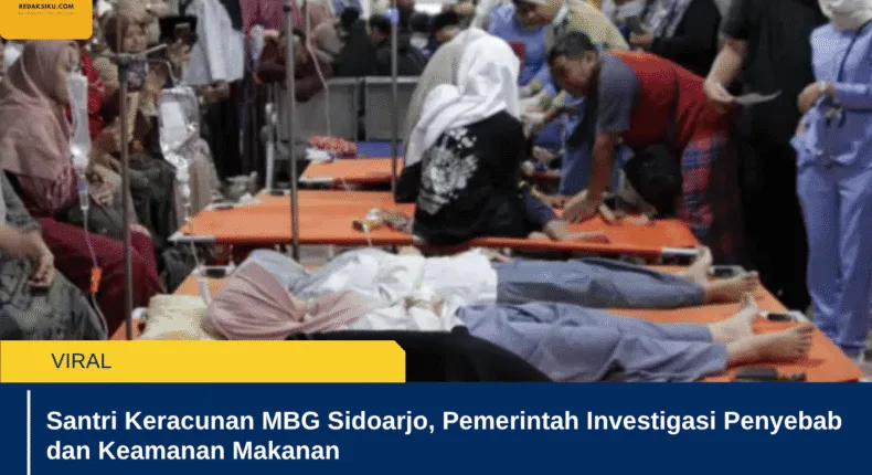 Santri Keracunan MBG Sidoarjo, Pemerintah Investigasi Penyebab dan Keamanan Makanan