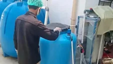 SPPG Badean 2 Bondowoso mengoperasikan sistem pengolahan limbah dapur untuk menangani sisa air dari 3.000 porsi makanan setiap hari.