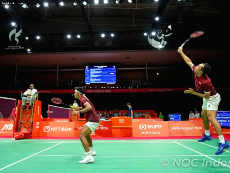 Jadwal Bulu Tangkis — Atlet bulu tangkis Indonesia bersiap bertanding di babak semifinal Asian Games 2026 melawan China dan Thailand.