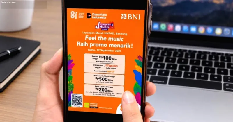 Suasana Jatinangor Music Fest yang didukung oleh BNI sebagai bentuk komitmen bagi generasi muda.