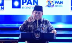 Prabowo Tanggapi Kritikan di HUT PAN ke-28