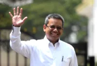 Suahasil Nazara saat dilantik sebagai Menteri Keuangan baru oleh Presiden Prabowo Subianto.