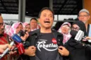 Roy Suryo menghadiri sidang perdana dengan agenda pembacaan surat dakwaan di Pengadilan Negeri Jakarta Timur.