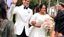 Puing-puing helikopter tempat pengantin wanita terjebak selama enam jam usai kecelakaan tragis di Georgia.
