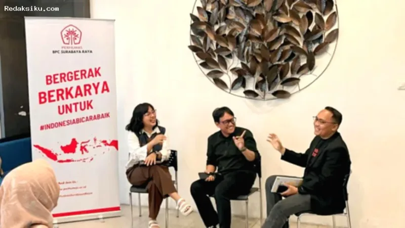 Anggota BPC PERHUMAS Surabaya Raya dalam sesi diskusi untuk mendukung Konvensi Humas Indonesia 2026.