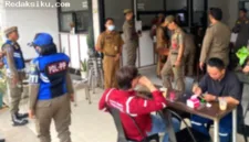 Tim gabungan menjaring lima ASN Pemprov Kaltara yang kedapatan berada di warung kopi saat jam kerja.