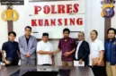 Polda Sitanggang dan Datuk Darwis resmi berdamai dalam proses mediasi di Mapolres Kuantan Singingi.