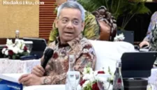Menteri Keuangan Suahasil Nazara memaparkan realisasi anggaran APBN dalam konferensi pers APBN KiTa di Jakarta.