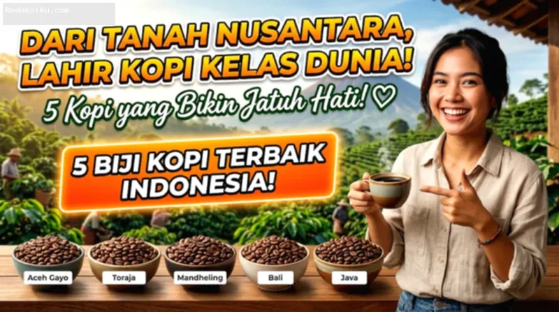 Pilihan biji kopi lokal berkualitas tinggi dengan berbagai profil rasa khas Nusantara