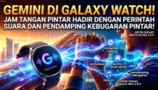 Integrasi fitur Gemini pada Samsung Galaxy Watch menghadirkan pengalaman interaksi asisten berbasis AI yang lebih intuitif.