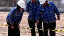 Wakil Bupati Bojonegoro Nurul Azizah melakukan sidak untuk memantau progres pembangunan Pasar Kota Bojonegoro.