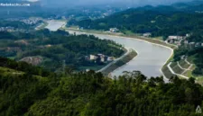 Bagian Terusan Pinglu di Qinzhou, Guangxi, China, resmi beroperasi sebagai jalur air strategis baru.