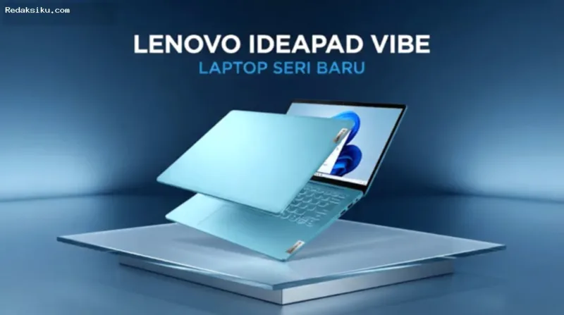 Laptop Lenovo IdeaPad Vibe dengan desain modern dan elegan untuk pengguna profesional kreatif.