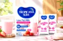 Tropicana Slim menghadirkan varian susu rendah lemak rasa stroberi Korea yang dilengkapi kandungan kolagen.
