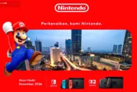 Konsol Nintendo Switch 2 yang resmi masuk pasar Indonesia di bawah distribusi Salim Group.