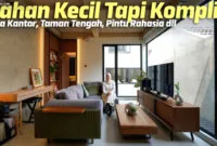 Cara Mengubah Lahan — Ilustrasi desain studio dan hunian di lahan sempit karya WicakMifta