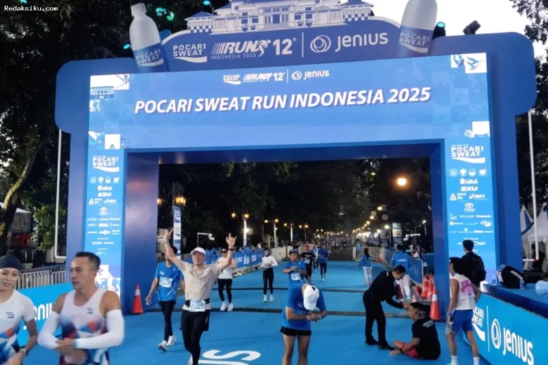 Pocari Sweat Run 2026 — Ribuan pelari mengikuti ajang Pocari Sweat Run di jalan raya kawasan Bandung