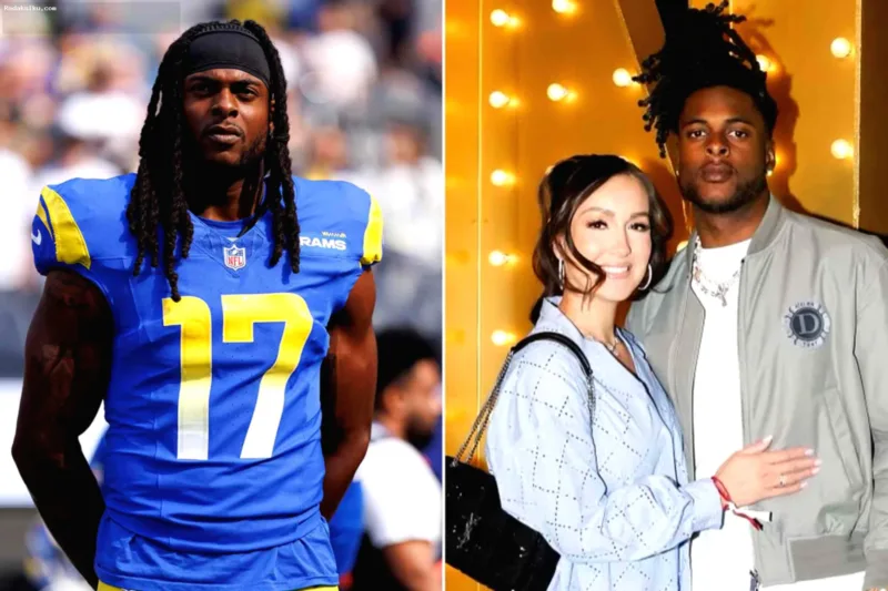 Istri Davante Adams — Davante Adams dan istrinya, Devanne Adams, tampil bersama dalam sebuah kesempatan.