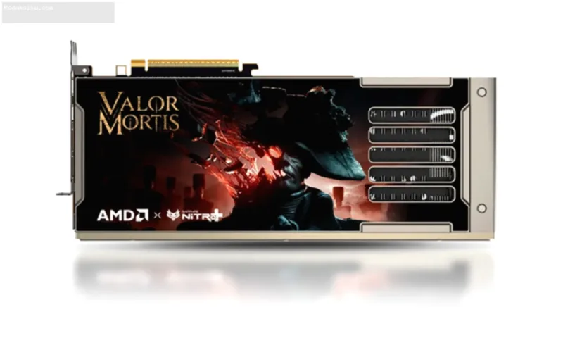 Kartu grafis Sapphire NITRO+ AMD Radeon RX 9070 XT edisi spesial bertema game Valor Mortis.