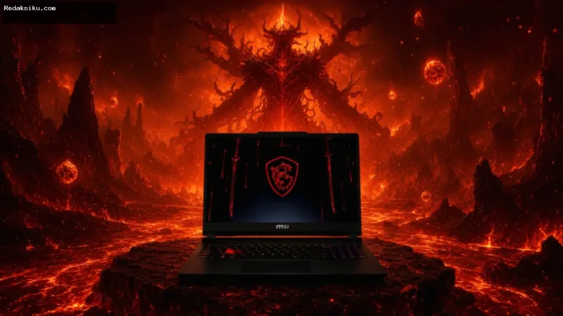 Laptop gaming MSI Katana 15 HX dengan dukungan memori DDR4 untuk menekan harga