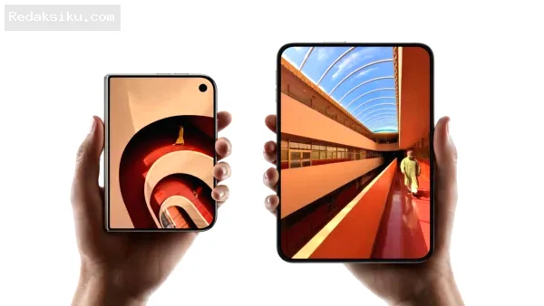 Apple iPhone Duo display sizes Perbandingan ukuran layar luar dan layar dalam iPhone Duo