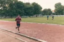 Bupati Sumedang Dony Ahmad Munir meninjau lokasi rencana pembangunan jogging track bantuan CSR Garudafood di Lapang Desa Cimanggung.