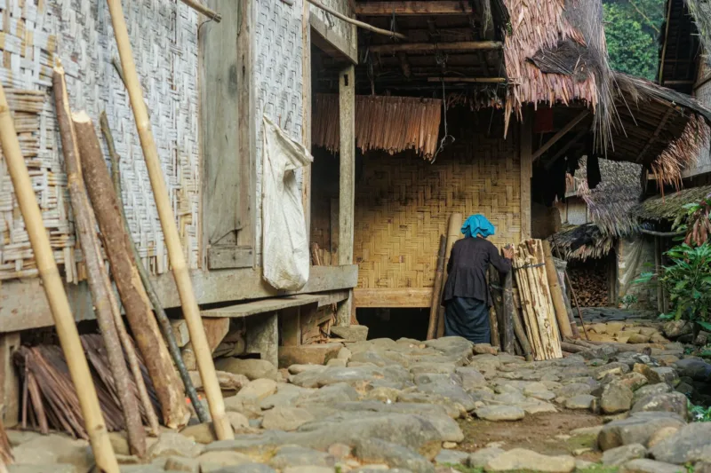 Lahan pertanian di wilayah pegunungan yang terdampak cuaca ekstrem di Kabupaten Dogiyai, Papua Tengah.