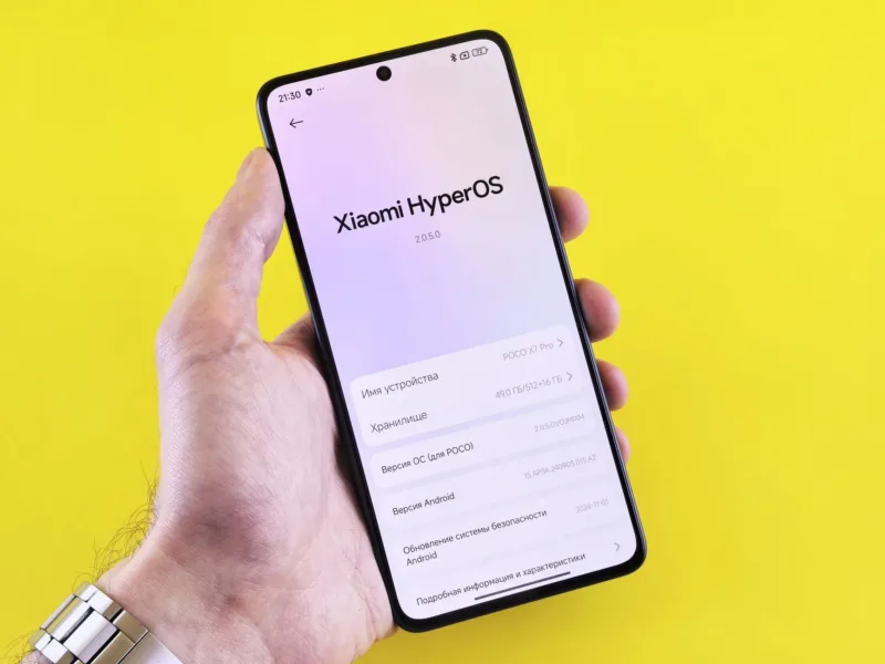 Tampilan depan smartphone POCO C81 Pro dengan layar besar untuk gaming