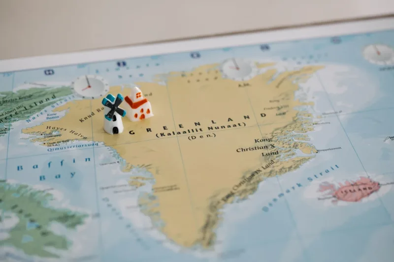 Peta wilayah Arktik dan fasilitas militer di Greenland terkait perjanjian pertahanan baru AS dan Denmark